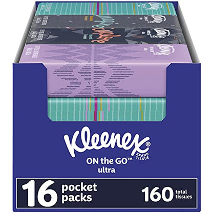 Kleenex 16 Pocket Packs (10 per pack), White, Box