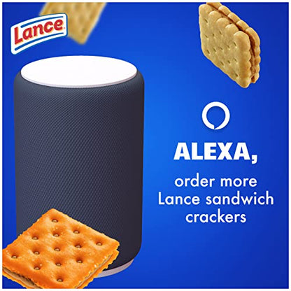 Lance Sandwich Crackers, Captain's Wafer Grilled Cheese, 10 Individual Packs, 6 Sandwiches Each