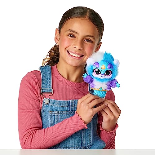 Magic Mixies Magic Genie Lamp with Interactive 8" Blue Plush Toy and 60+ Sounds & Reactions. Unlock a Magic Ring and Reveal a Blue Genie from The Real Misting Lamp. Gifts for Kids, Ages 5+