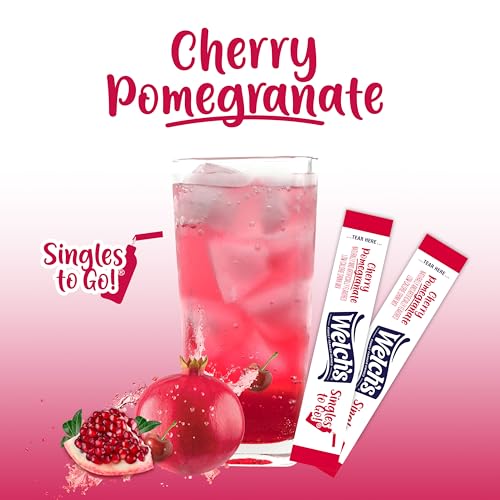 Welch's Singles To Go Variety Pack, Watertok Powdered Drink Mix, Includes 4 Flavors, Grape, Passion fruit, Strawberry Peach, Cherry Pomegranate, 1 Box (30 Servings)