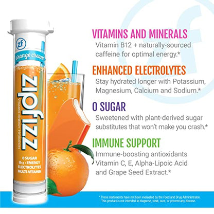 Zipfizz Energy Drink Mix, Electrolyte Hydration Powder with B12 and Multi Vitamin, Berry (12 Count)