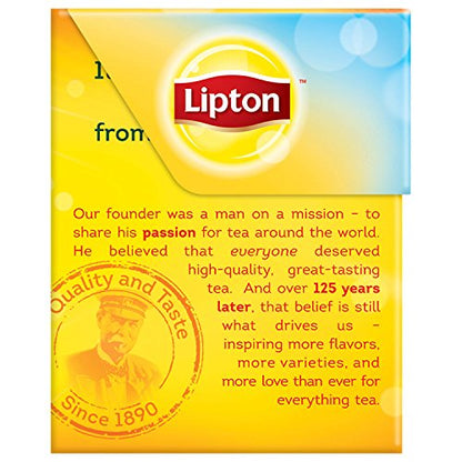 Lipton Unsweetened Iced Tea Bags, Family Size Tea Bags, 144 Total Tea Bags (24ct - Pack of 6)