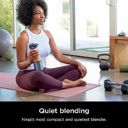 Ninja BC151EM Blast Portable Blender, Cordless, 18oz. Vessel, Personal Blender-for Shakes & Smoothies, BPA Free, Leakproof-Lid & Sip Spout, USB-C Rechargeable, Dishwasher Safe Parts