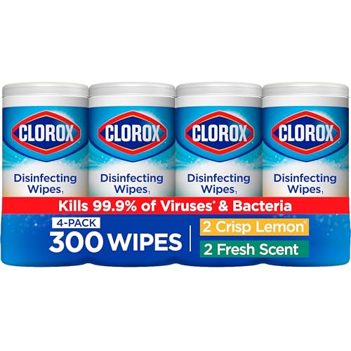 Clorox Disinfecting Wipes Value Pack, Bleach Free Cleaning Wipes, 75 Count Each, Pack of 2, Packaging May Vary