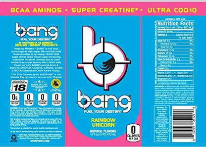 Bang Energy Bangster Berry, Sugar-Free Energy Drink, 16-Ounce (Pack of 12)