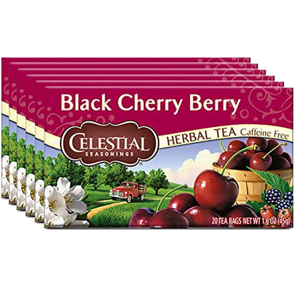 Celestial Seasonings Country Peach Passion Herbal Tea, Caffeine Free, 20 Tea Bags Box, (Pack of 6)