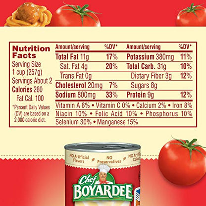 Chef Boyardee Beef Ravioli, 15 oz, 4 Pack