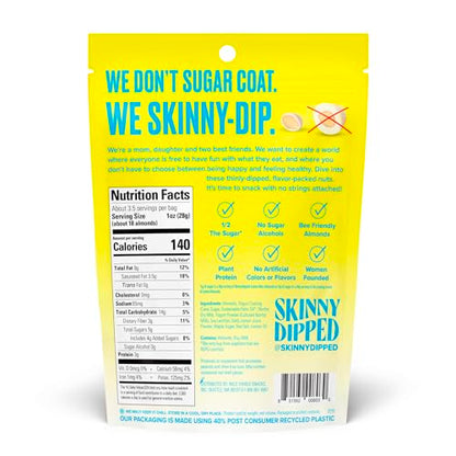 SkinnyDipped Snack Attack Minis Almond Variety Pack, Healthy Snack, Plant Protein, Gluten Free, 0.46 oz Mini Bags, Pack of 25