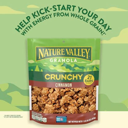 Nature Valley Crunchy Granola, Oats and Honey, Resealable Bag, 16 OZ