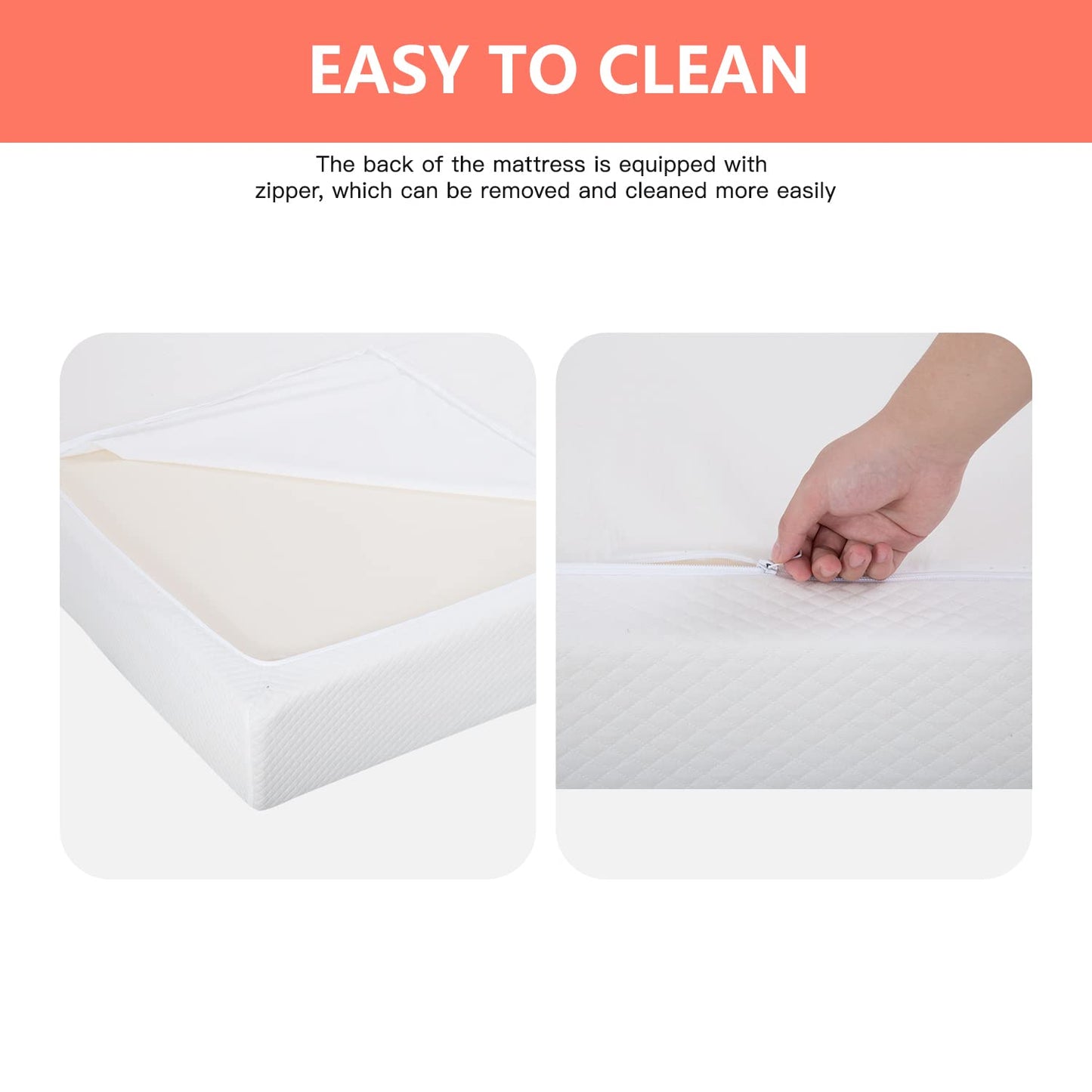 FDW 5 Inch Gel Memory Foam Mattress Medium-Firm Mattress for Pressure Relief & Cooler Sleep Mattress for Kid Adults CertiPUR-US Certified Mattress in a Box,Twin