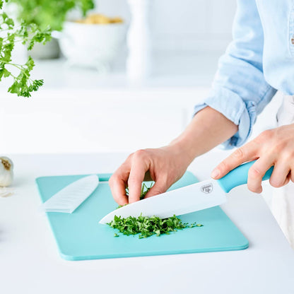 GreenLife 2 Piece Cutting Board Kitchen Set, Dishwasher Safe, Extra Durable, Soft Pink