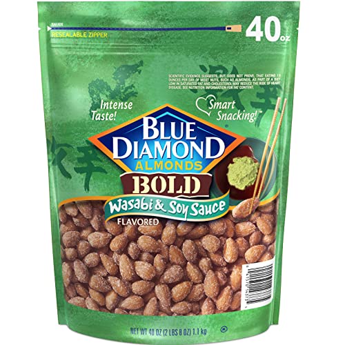 Blue Diamond Almonds Low Sodium Lightly Salted Snack Nuts, 40 Oz Resealable Bag (Pack of 1)