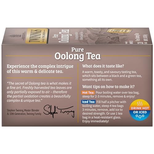 Twinings English Breakfast Black Tea, 100 Individually Wrapped Tea Bags, Smooth, Flavourful, Robust, Caffeinated, Enjoy Hot or Iced