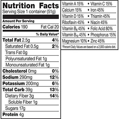 Honey Nut Cheerios Heart Healthy Cereal Cup, 1.8 OZ Single Serve Cereal Cup (Pack of 12)