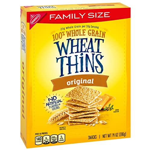 Wheat Thins Original Whole Grain Wheat Crackers, Party Size, 20 oz Box