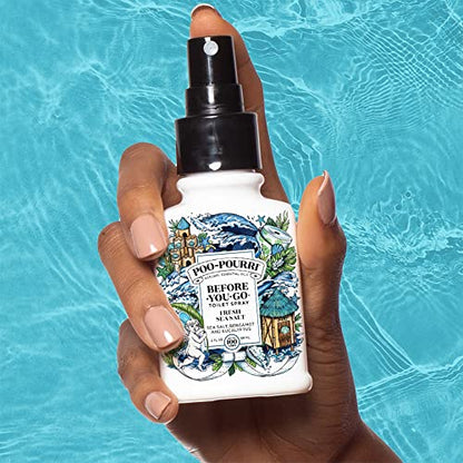 Poo-Pourri Before-You-Go Toilet Spray, Beach Bum, 1 Fl Oz Pocket Travel Size - Coconut, Orchid and Toasted Praline