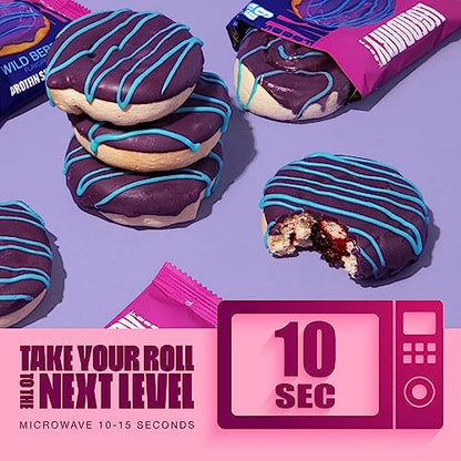 Legendary Foods High Protein Snack - Chocolate Sweet Roll, 20 Gr Protein Bar Alternative, Low Carb Food, Low Sugar - Gluten Free Keto Breakfast Snacks, Healthy Chocolate Flavored Rolls (10-pack)