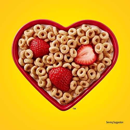 Cheerios Cereal, Limited Edition Happy Heart Shapes, Heart Healthy Cereal With Whole Grain Oats, Giant Size, 20 oz