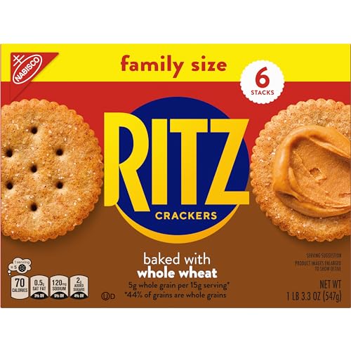 RITZ Original Crackers, 20 Snack Packs (6 Crackers Per Pack)