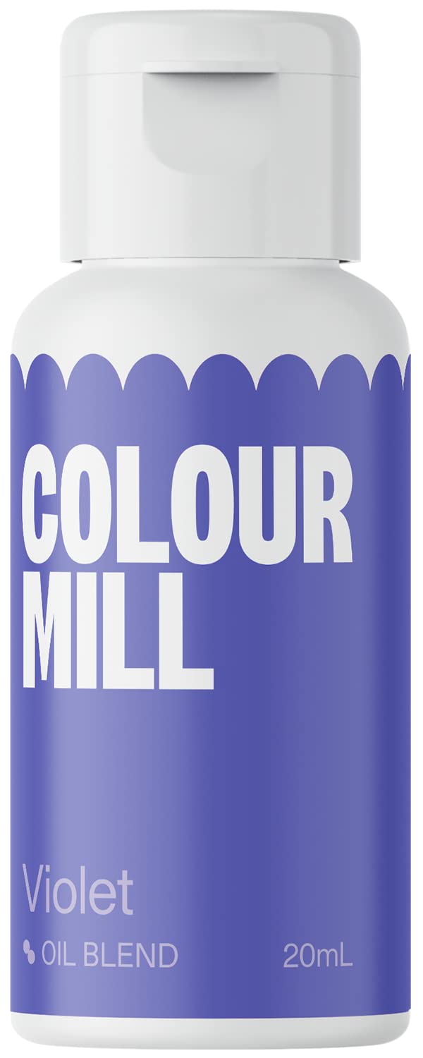 Colour Mill Oil-Based Food Coloring, 20 Milliliters Each of 6 Colors: Baby Blue, Navy, Royal, Sky Blue, Teal and Tiffany