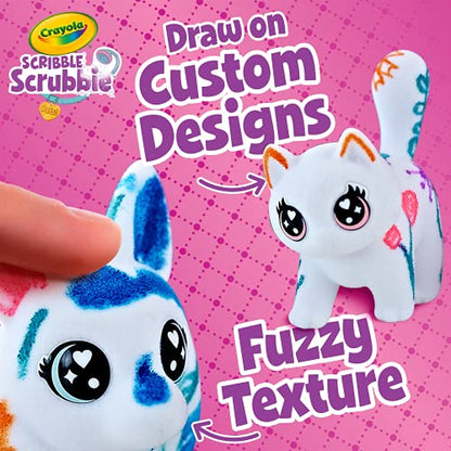 Crayola Scribble Scrubbie Pets Tub Set, Washable Pet Care Toy, Animal Toys for Girls & Boys, Preschool Toy, Gifts for Kids, 3+