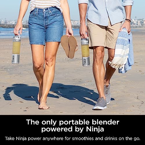 Ninja BC151EM Blast Portable Blender, Cordless, 18oz. Vessel, Personal Blender-for Shakes & Smoothies, BPA Free, Leakproof-Lid & Sip Spout, USB-C Rechargeable, Dishwasher Safe Parts