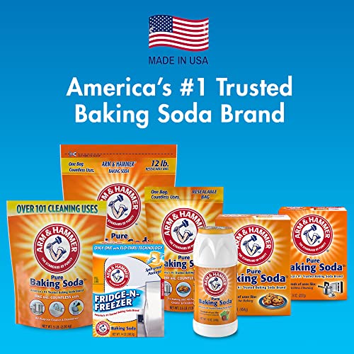 Arm & Hammer Baking Soda Fridge-n-Freezer Odor Absorber, Orange 14 oz, Pack of 12