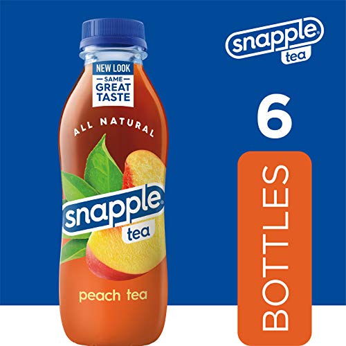 Snapple Zero Sugar Peach Tea, 16 fl oz recycled plastic bottle (Pack of 12)