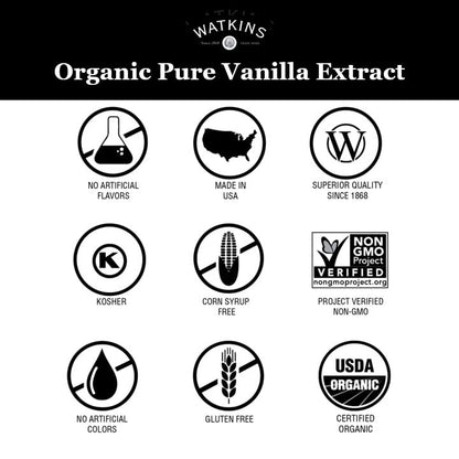 Watkins All Natural Original Gourmet Baking Vanilla, with Pure Vanilla Extract, 11 Fl Oz (Pack of 1) - Packaging May Vary