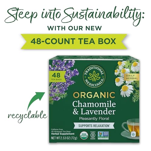 Traditional Medicinals Tea, Organic Roasted Dandelion Root, Supports Kidney Function & Healthy Digestion, 48 Tea Bags