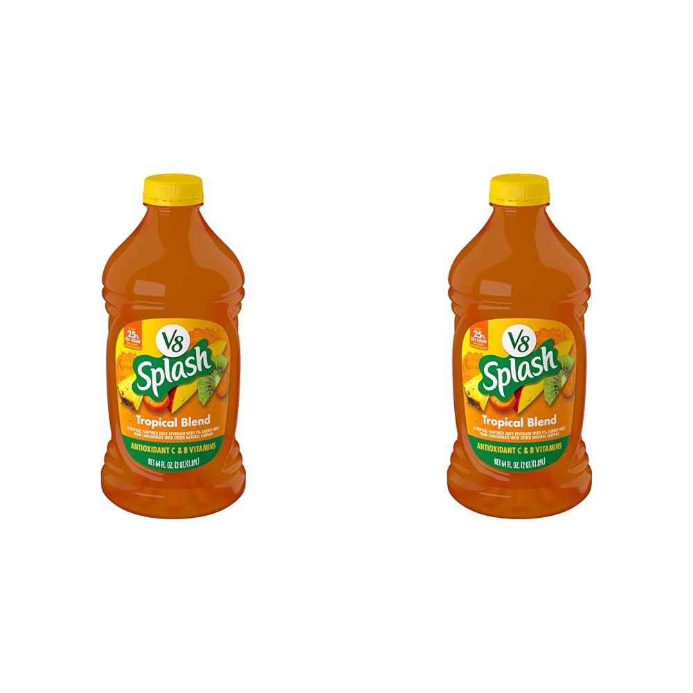 V8 Splash Tropical Blend Flavored Juice Beverage, 64 fl oz Bottle