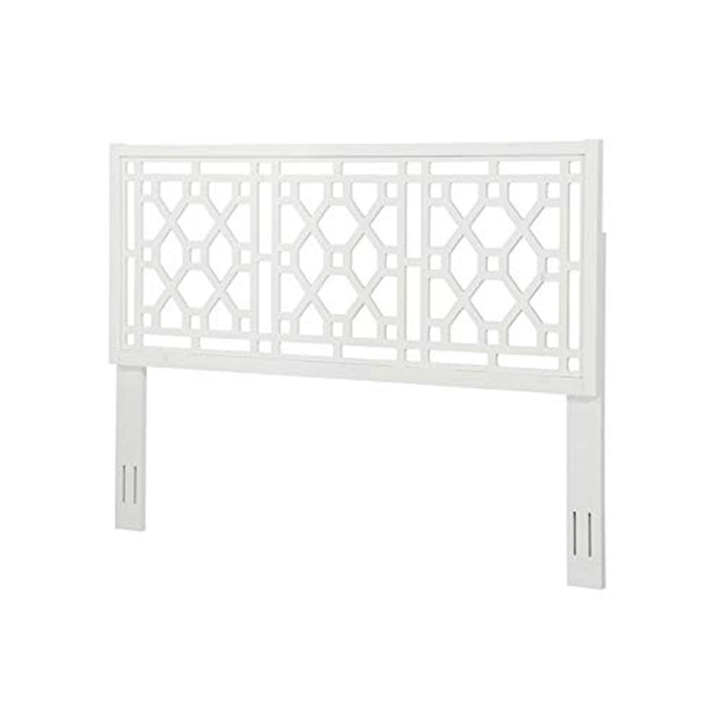 Thomas Chippendale White Adjustable Height Wood Headboard - Queen/Full