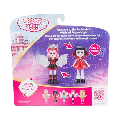 Royale High 3” Fire Fairy Fashion Doll - 1 Figure with 9 Fashion Accessories - Virtual Item Code Included - Series 1 - Ages 5+