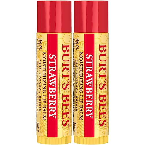 Burt's Bees Lip Balm - Pink Grapefruit, Mango, Coconut & Pear, and Pomegranate Pack, Lip Moisturizer With Beeswax, Tint-Free, Natural Origin Conditioning Lip Treatment, 4 Tubes, 0.15 oz.