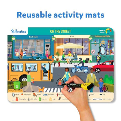 Skillmatics Preschool Learning Activity - Search and Find Educational Game, Perfect for Kids, Toddlers Who Love Toys, Art and Craft Activities, Gifts for Girls and Boys Ages 3, 4, 5, 6