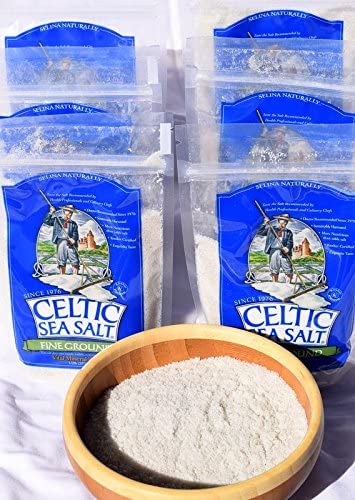 Fine Ground Celtic Sea Salt – 16 Ounce (Pack of 1) Resealable Bag of Nutritious, Classic Sea Salt, Great for Cooking, Baking, Pickling, Finishing and More, Pantry-Friendly, Gluten-Free