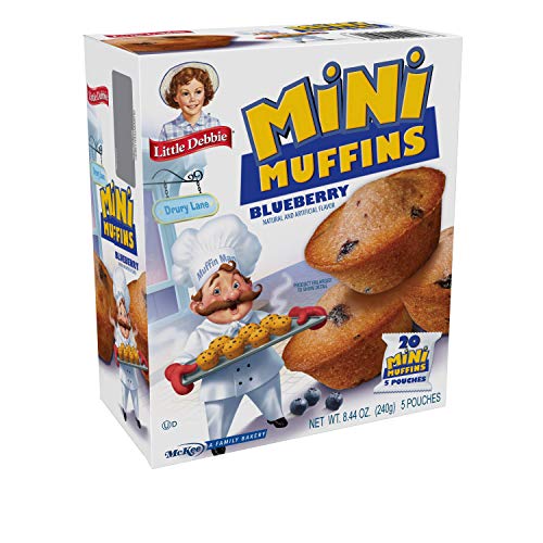 Little Debbie Chocolate Chip Mini Muffins, 5 Pouches, 8.44 OZ Box