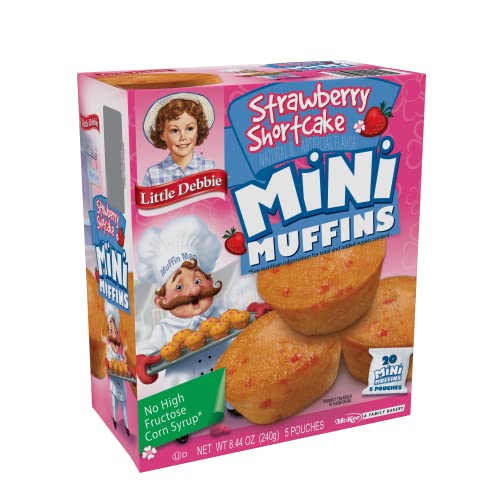 Little Debbie Chocolate Chip Mini Muffins, 5 Pouches, 8.44 OZ Box