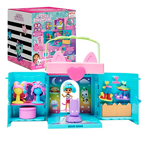 Gabby's Dollhouse Celebration Party Bus, Transforming Playset with Gabby & DJ Catnip Toy Figures & Dollhouse Accessories, Kids Toys for Ages 3 and Up