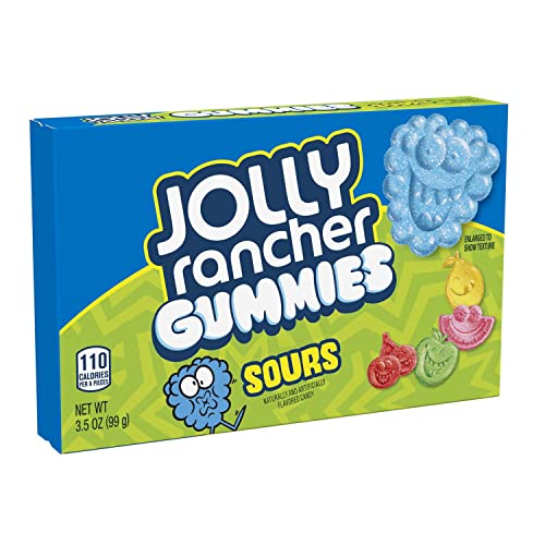 JOLLY RANCHER Gummies Sours Assorted Fruit Flavored Candy Bag, 6.5 oz