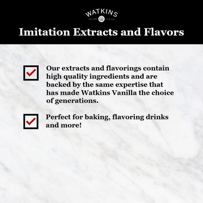 Watkins All Natural Original Gourmet Baking Vanilla, with Pure Vanilla Extract, 11 Fl Oz (Pack of 1) - Packaging May Vary