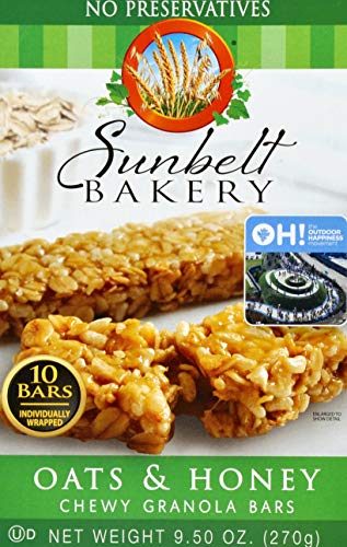 Sunbelt Bakery Oats & Honey Chewy Granola Bars, 15-1.0 OZ Bars (1 Box)