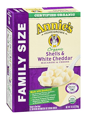 Annie's White Cheddar Shells Macaroni and Cheese with Organic Pasta, 6 oz (Pack of 12)