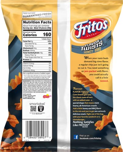 Fritos Corn Chips, Variety Pack, 1 Ounce (Pack of 40)