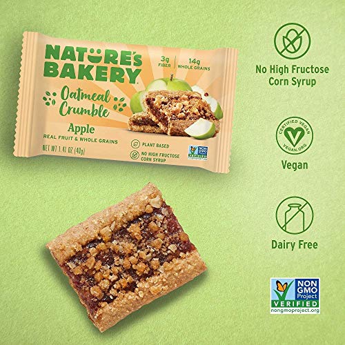 Nature's Bakery Oatmeal Crumble Strawberry Bars, 1.41 Oz, 6 Ct