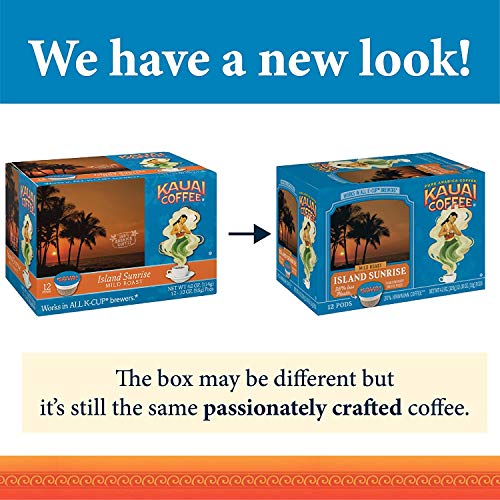 Kauai Coffee Na Pali Coast Dark Roast - Compatible with Keurig Pods K-Cup Brewers (1 Pack of 12 Single-Serve Cups)