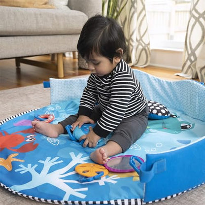 Baby Einstein 4-in-1 Kickin' Tunes Music and Language Play Gym and Piano Tummy Time Activity Mat