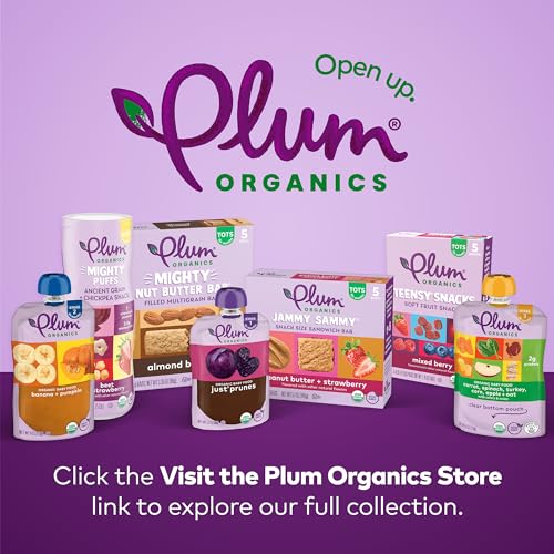 Plum Organics | Stage 1 | Organic Baby Food Meals [4+ Months] | Just Prunes | 3.5 Ounce Pouch (Pack Of 12) Packaging May Vary