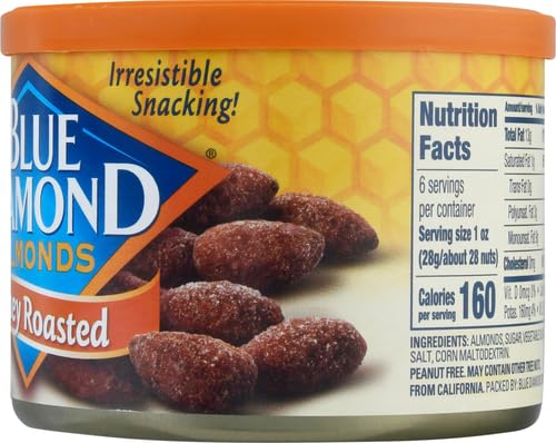 Blue Diamond Almonds Sriracha Flavored Snack Nuts, 6 Oz Resealable Can (Pack of 1)