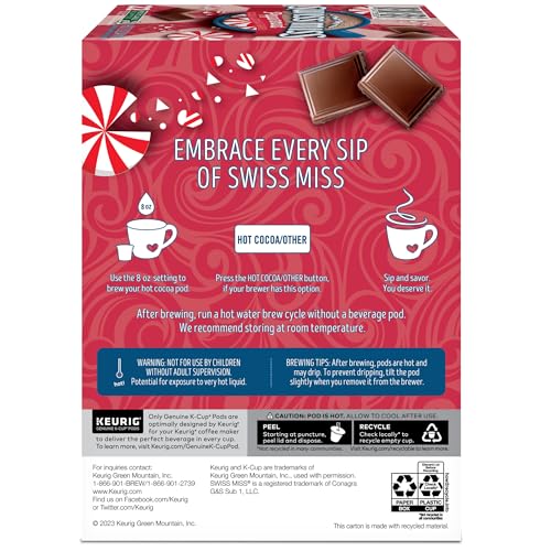 Swiss Miss Milk Chocolate Hot Cocoa, Keurig Single-Serve K-Cup Pods, 44 Count